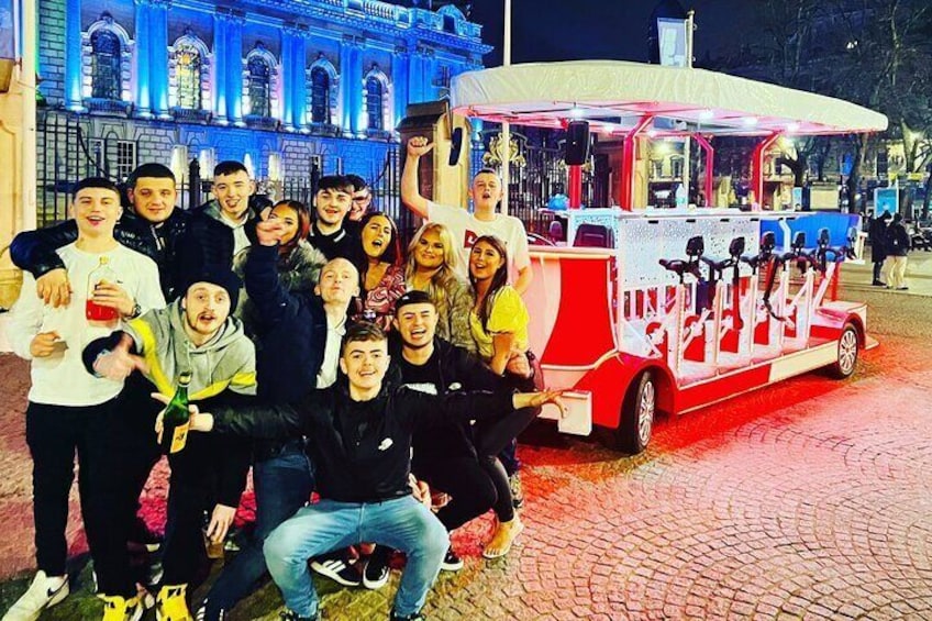 Luxury Pedal Pub Tour of Belfast City (Individual Seat)