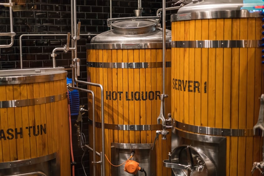 Show item 5 of 8. Barrels at a brewery in Melbourne