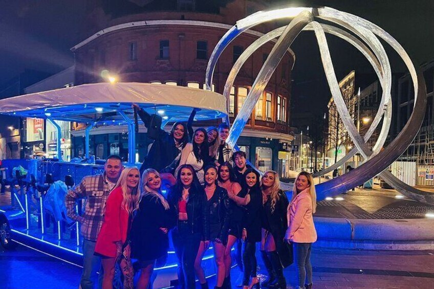 Luxury Pedal Pub Tour of Belfast City (Exclusive bike of 15 passengers)