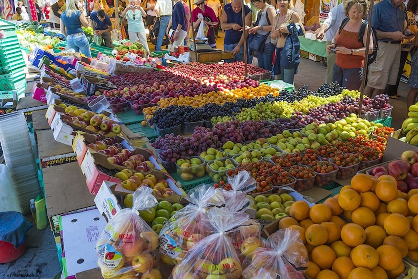 Produce market in  Marsaxlokk, Malta