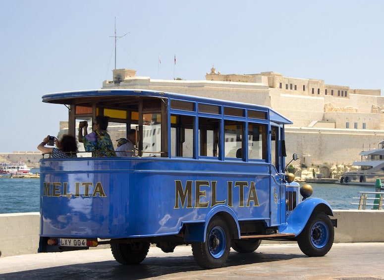 Melita Vintage Bus touring Three Cities
