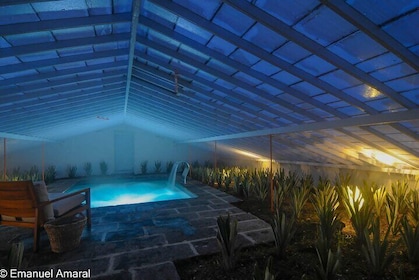 Hot Water Pool Bath Inside Pineapple Plantation & Dinner