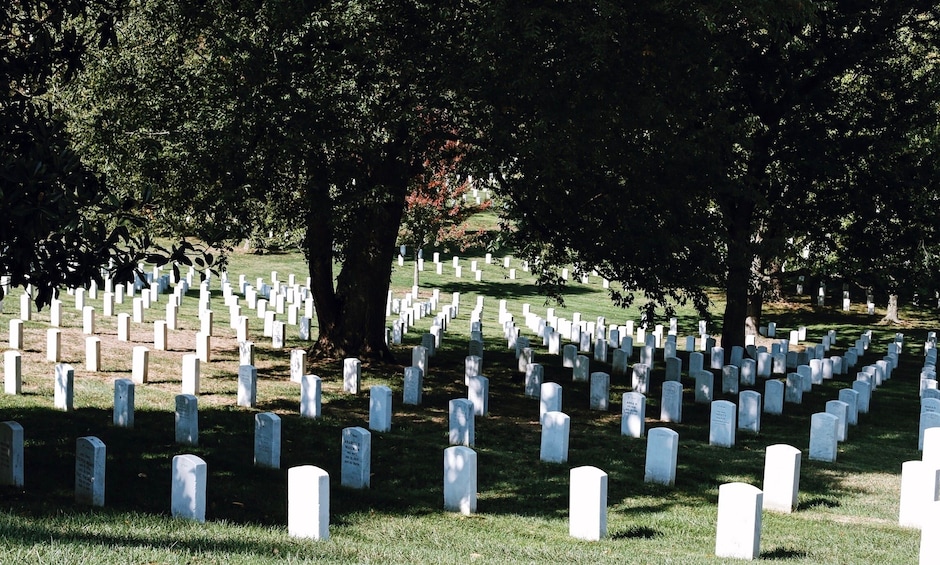 Tombstones in Arlington National Cemetery