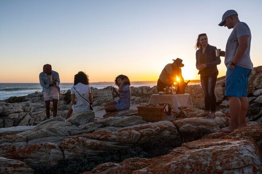 Sundowners after a Marine Safari 