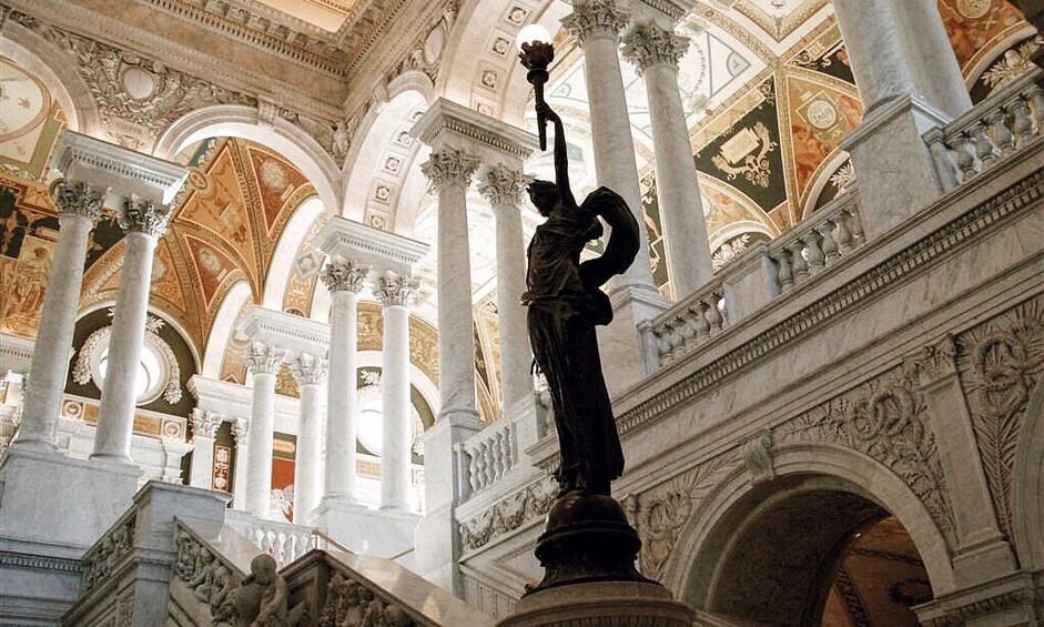 Sculpture inside the Library of Congress