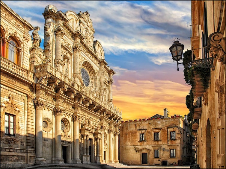 Lecce, Italy at sunset