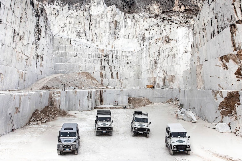 Marble excavation site in Carrara