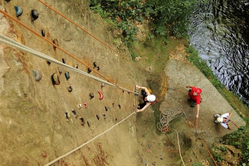 Rock climbing in the Rincon de la Vieja area

