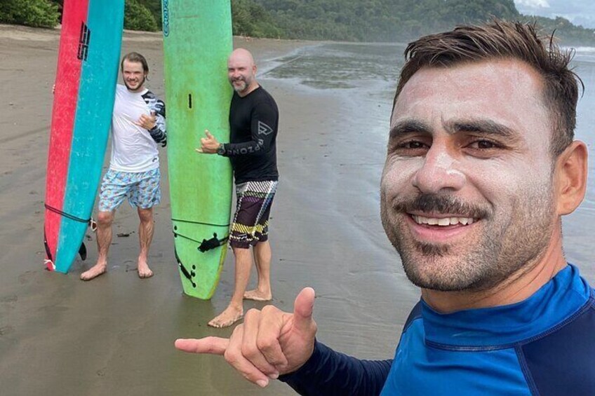 2-Hour Private Guided Surf Lesson in Uvita Costa Rica