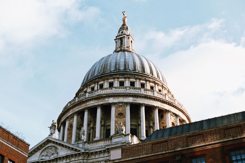 Exterior view of St Paul's Cathedral in London 