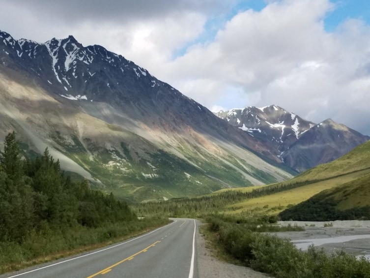 Mountain road in Alaska