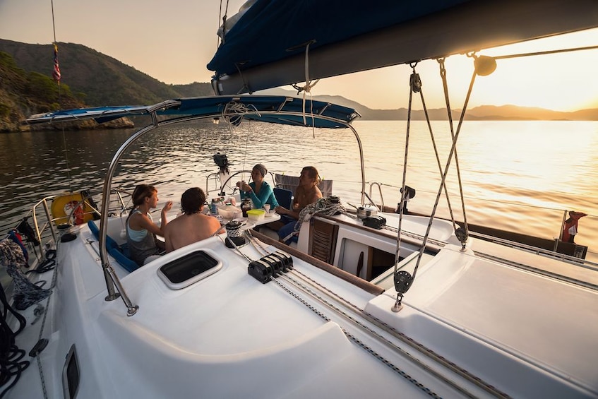 Show item 1 of 9. Cagliari: Exclusive Dinner on-board in Portus Karalis