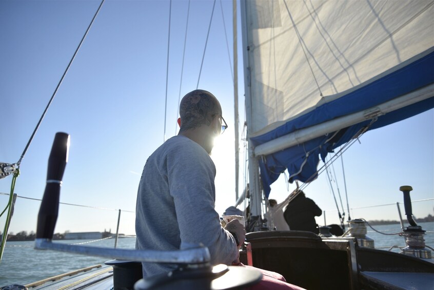 Show item 5 of 9. Cagliari: Exclusive Dinner on-board in Portus Karalis