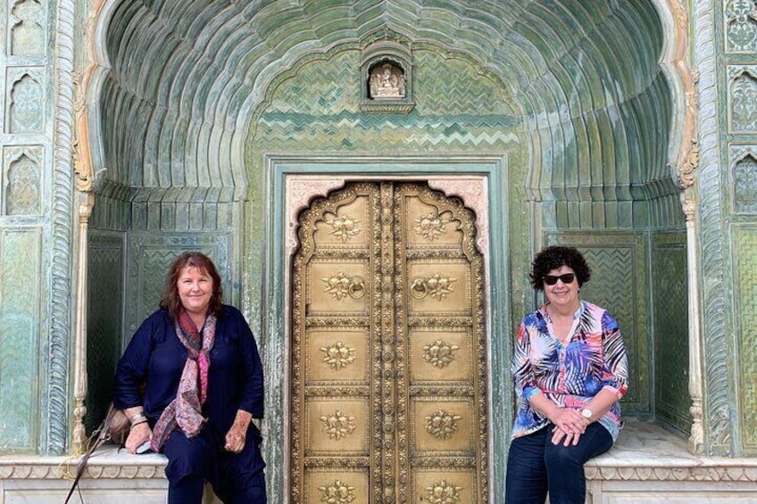 Door at the city palace in Jaipur