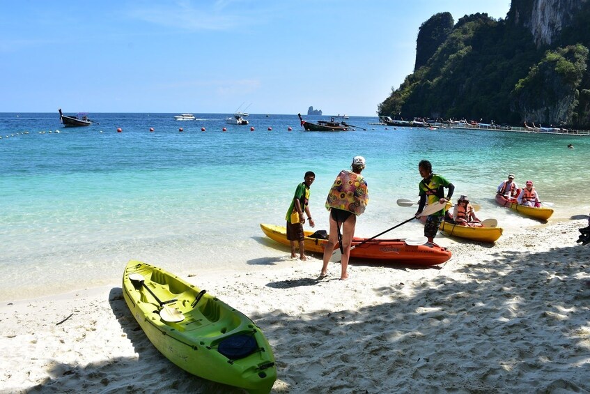 Paddle boats on Hong Island  