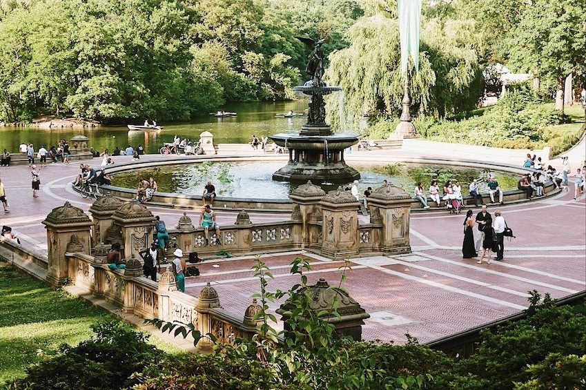 Fountain at Central Park in New York