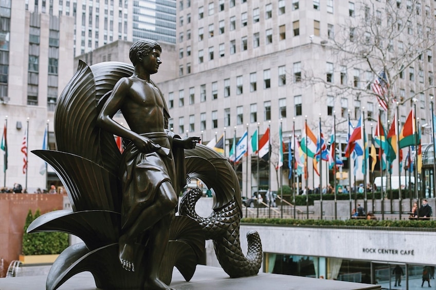 Sculpture at Rockefeller Center in New York