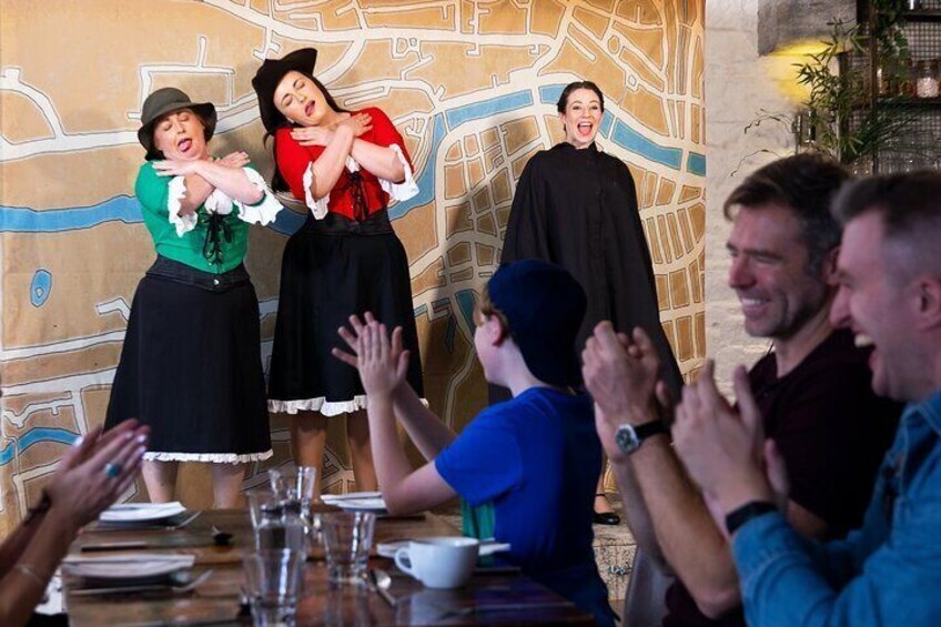 Families enjoying their time at Hysterical Histories Cork