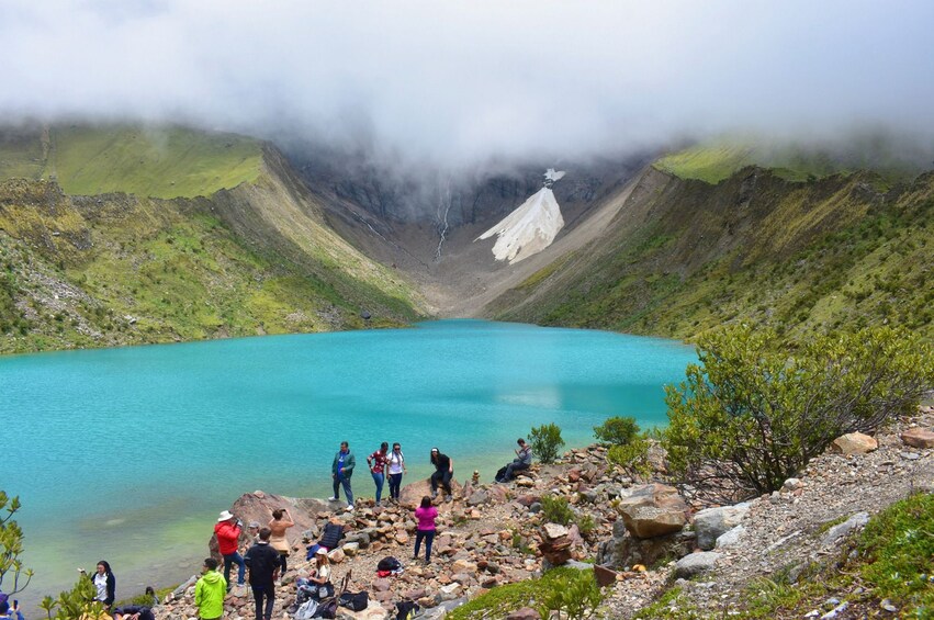 Tourists at Humantay Lake 