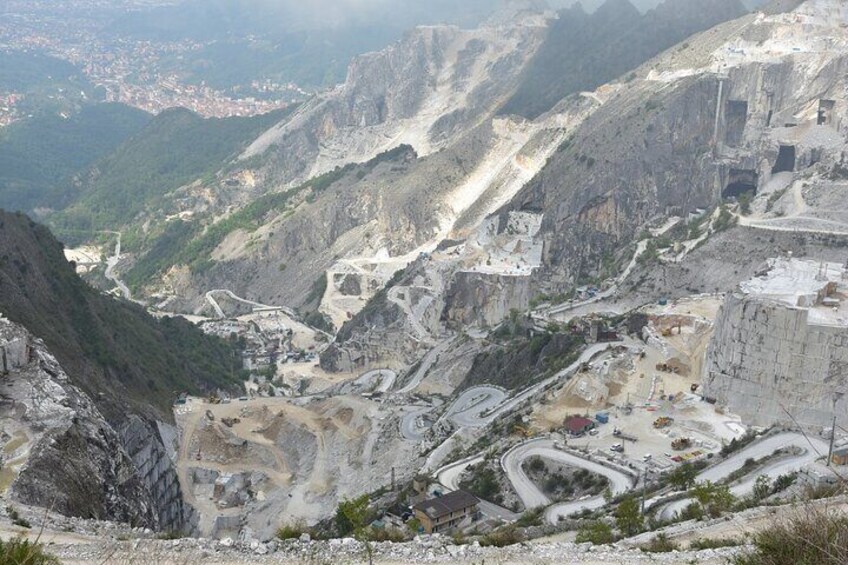 Marble Mountain views across to the sea