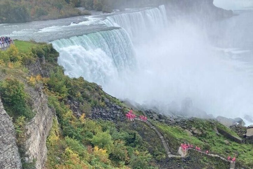 The Crow's Nest, a walkway beside the falls - part of your Maid of the Mist experience.