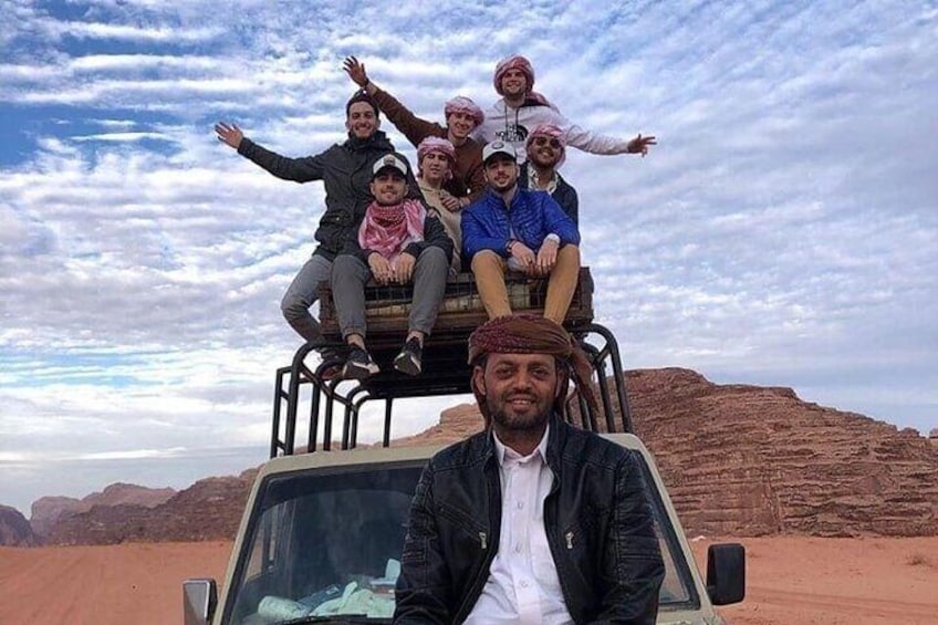 Wadi Rum Half-Day 4x4 and Camel Tour