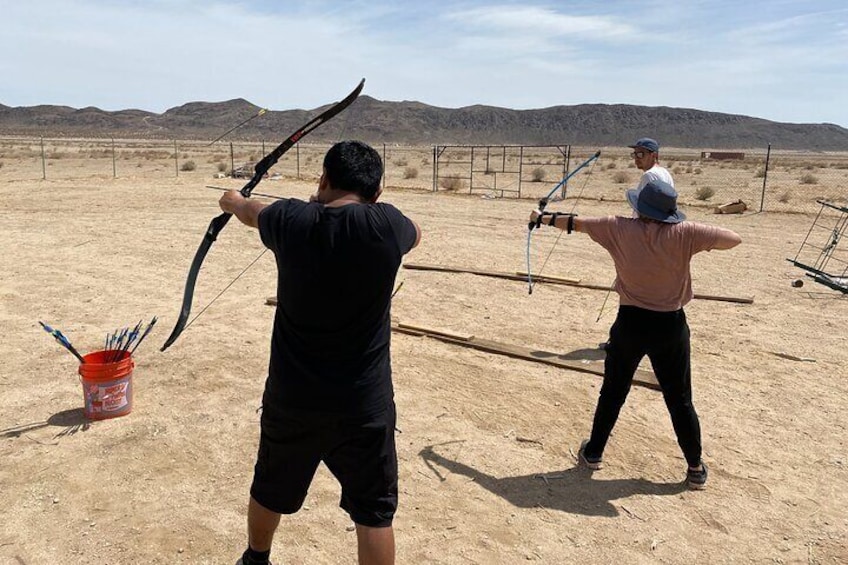 Private 1-Hour Archery Experience around Joshua Tree National Park.