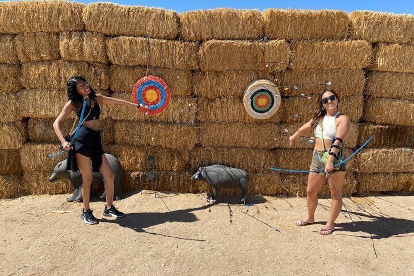 Private 1-Hour Archery Experience around Joshua Tree National Park.