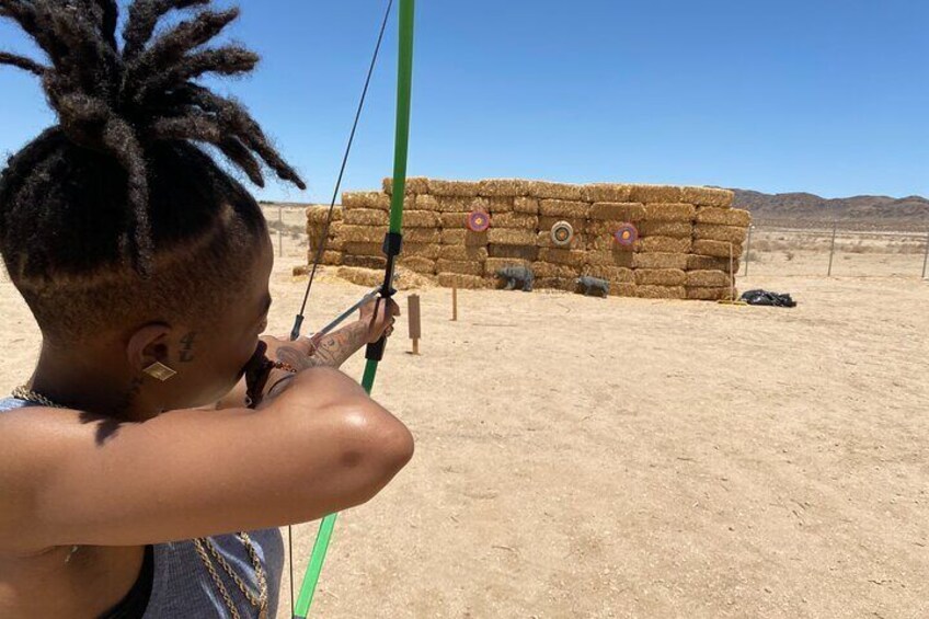 Private 1-Hour Archery Experience around Joshua Tree National Park.