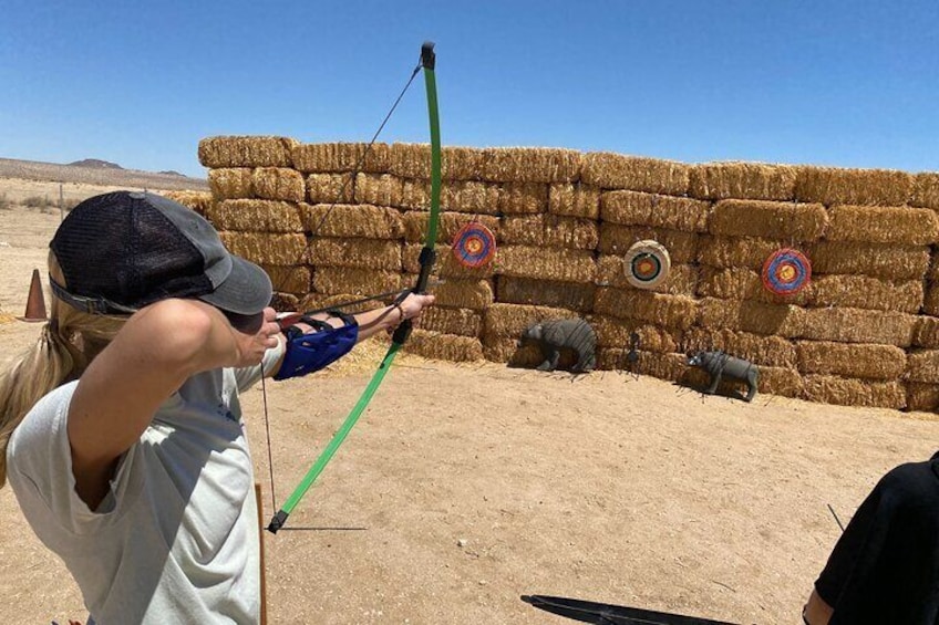 Private 1-Hour Archery Experience around Joshua Tree National Park.