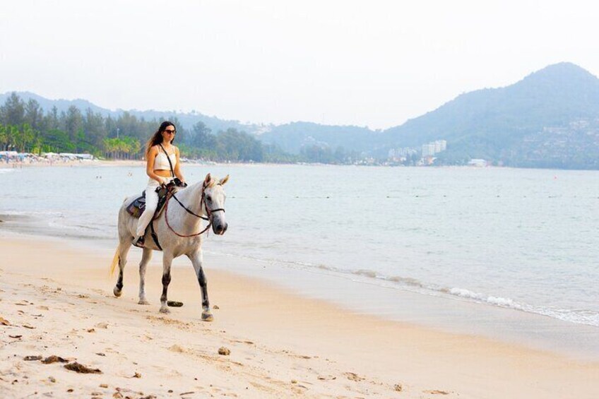 Phuket Beach and Horse Rides 1 Hour Experience