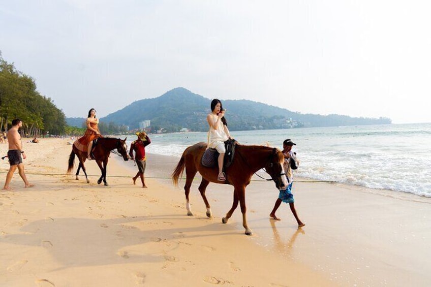 Phuket Beach and Horse Rides 1 Hour Experience