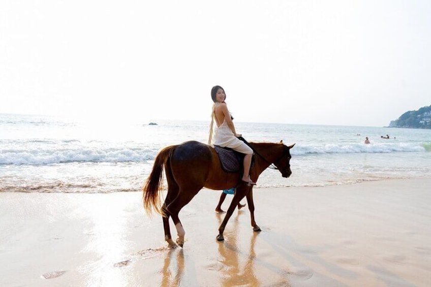 Phuket Beach and Horse Rides 1 Hour Experience