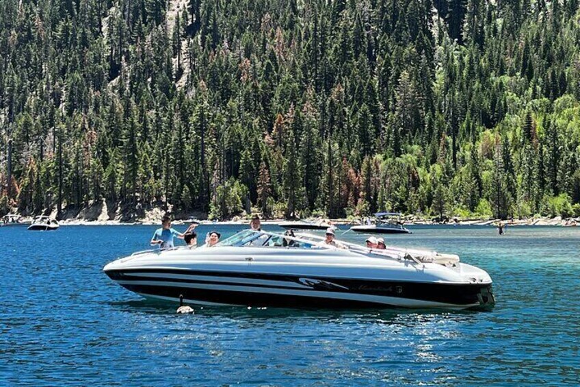 4 hour Private boat tour on Beautiful Lake Tahoe in the White Lightning