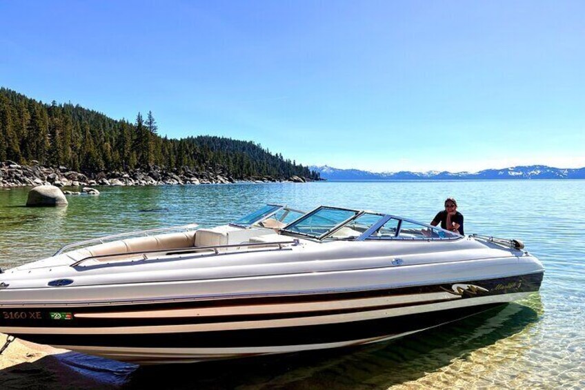 4 hour Private boat tour on Beautiful Lake Tahoe in the White Lightning
