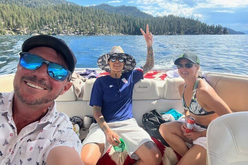 Full day tour on Lake Tahoe in the White Lightning up to 8 guests