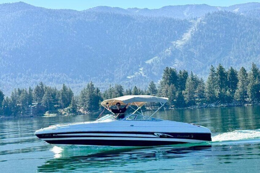 Full day tour on Lake Tahoe in the White Lightning up to 8 guests