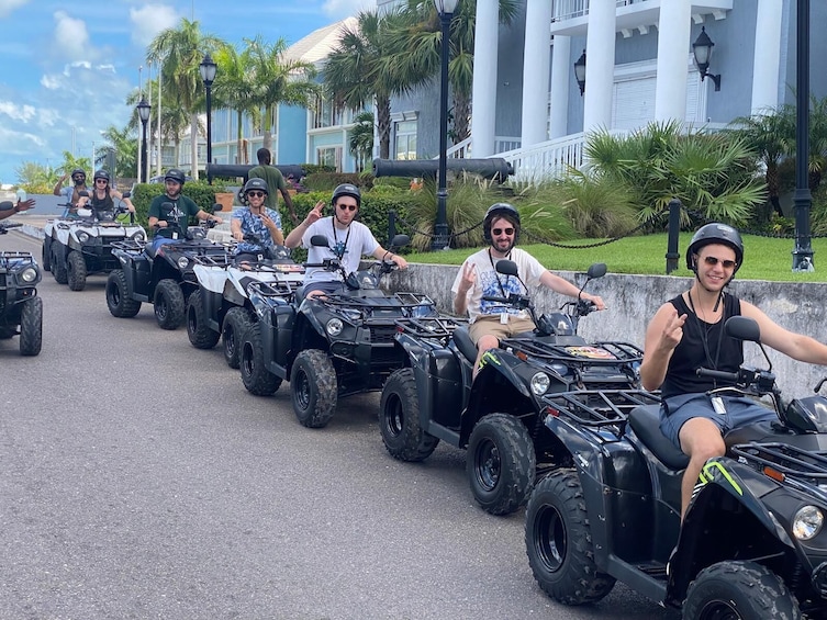 Guided narrated ATV Tour of Nassau with full bahamian lunch