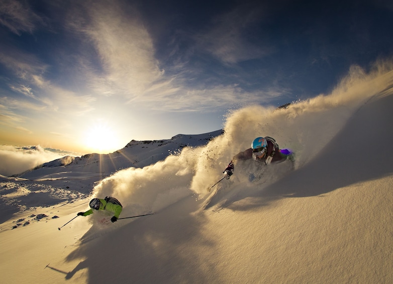 Skiing in La Parva

