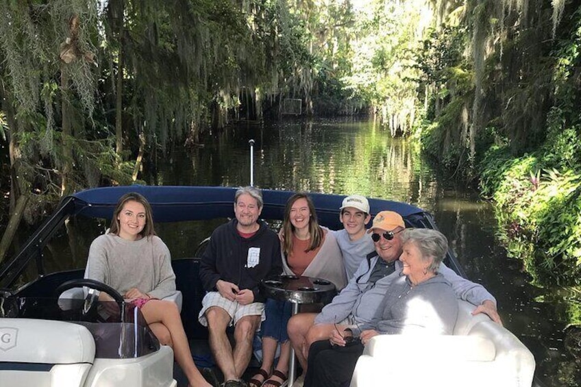 A wonderful family at the head of the Cypress Inlet canal