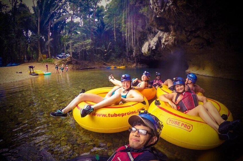 Cave Tubing Adventure at Nohoch Che'en and Jaguar Paw 