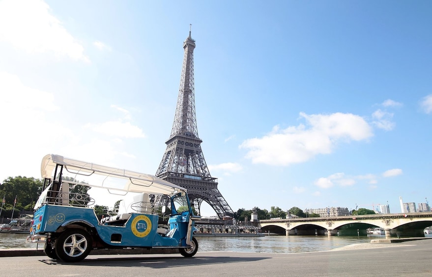 Tutuk near the Eiffel Tower in Paris
