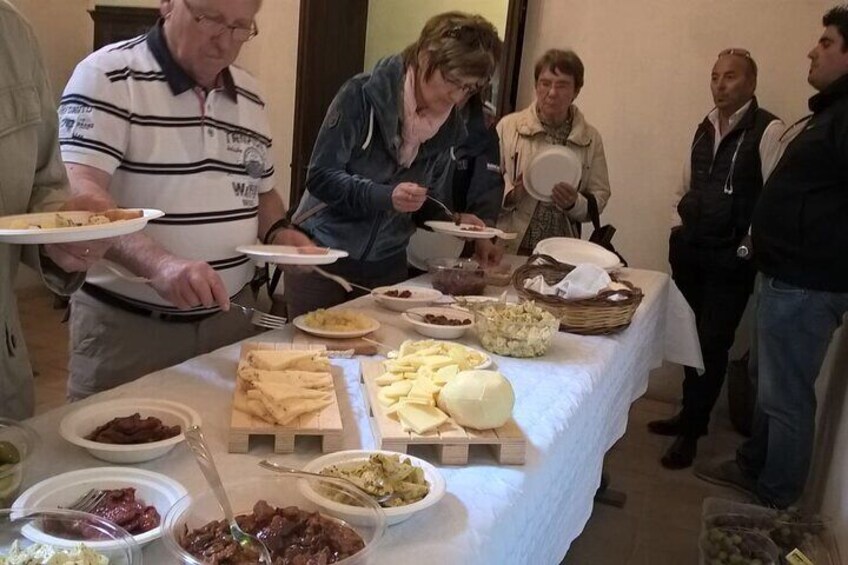 Tasting of typical local products