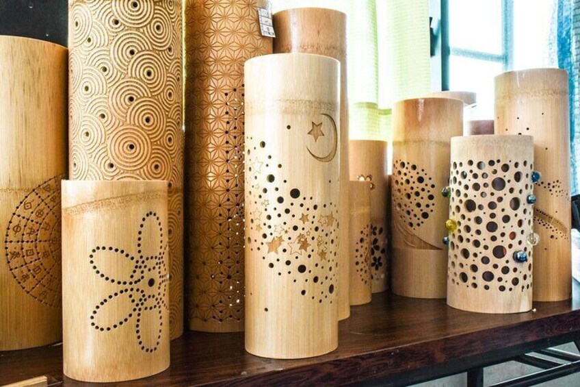 Japan Bamboo Lantern Art making