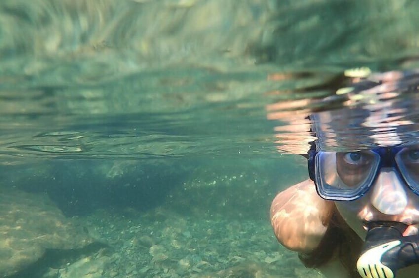 Snorkel by the jetties or Choctawhatchee Bay (One big Estuary) conditions depending.