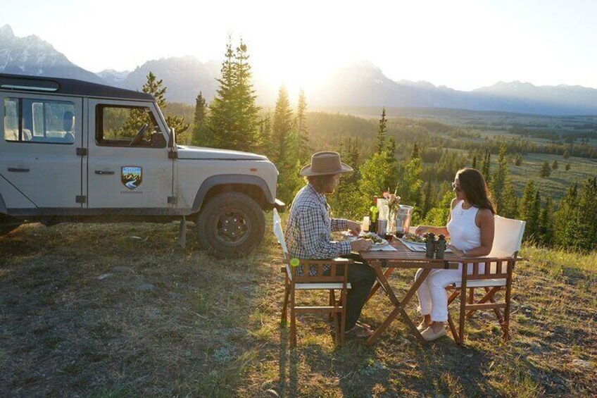 Private Sundowner Dinner Experience in Grand Teton National Park