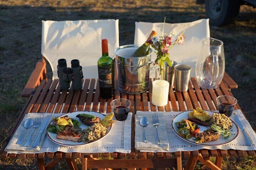 Private Sundowner Dinner Experience in Grand Teton National Park