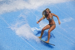 Surfing on a Flowrider