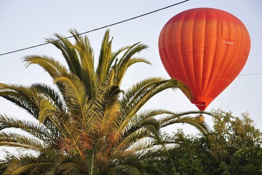 Gently floating over the Algarve countryside