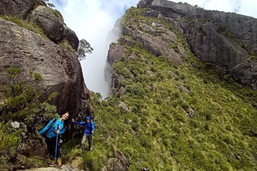 Camila and Thales in a stretch near Mirante do Inferno